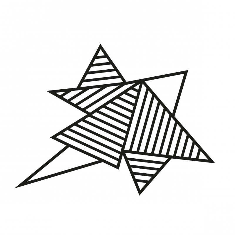 kit diy masking tape motif triangle deco murale noir kit diy masking tape motif triangle deco murale noir