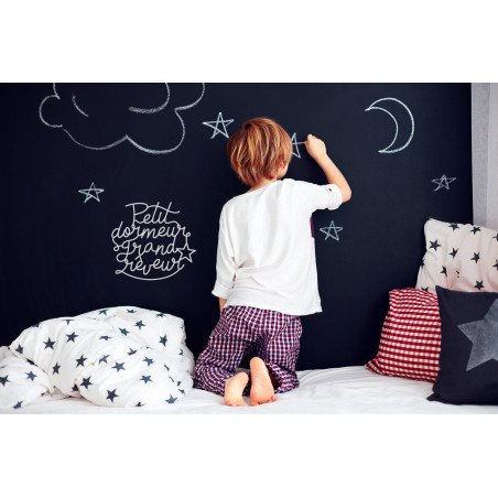 Déco mur lettrage chambre enfant petit dormeur grand rêveur plexi blanc