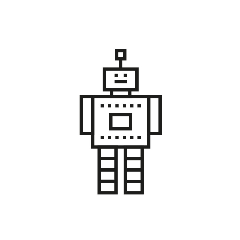 kit diy robot masking tape noir kit diy robot masking tape noir