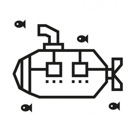 kit diy masking tape sous-marin noir