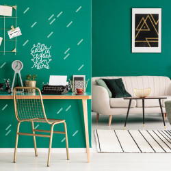 Idée déco mur stickers trait argent