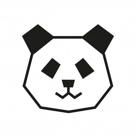 Deco patron DIY panda en masking tape noir