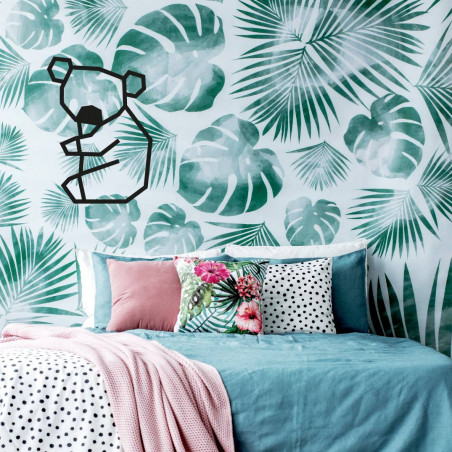 déco mur masking tape DIY koala noir