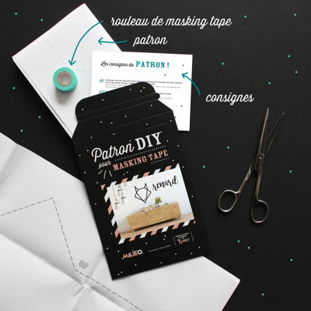 Packaging kit DIY pour masking tape renard