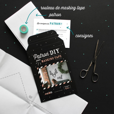 Packaging kit DIY pour masking tape cerf