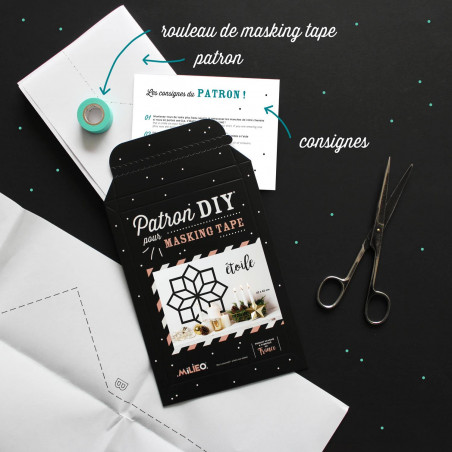 Packaging kit DIY pour masking tape etoile