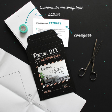 Packaging kit DIY pour masking tape hexagones