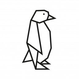 Kit DIY pour masking tape pingouin noir