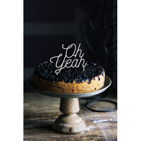 Cake topper blanc gâteau pour d'anniversaire, de mariage et de fête