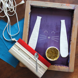 Atelier sérigraphie DIY sac pour enfant lapin Amiens