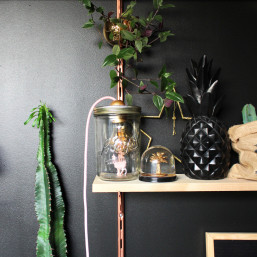 Lampe déco DIY à réaliser lors d'un atelier de MilieO