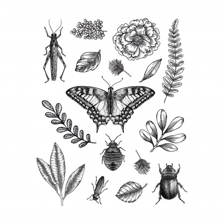 Atelier créatif DIY affiche rétro végétal et animal à sérigraphier