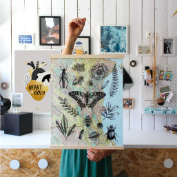 Atelier créatif DIY affiche à sérigraphier soi-même