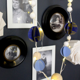 Atelier déco DIY guirlande de Noël avec sérigraphie