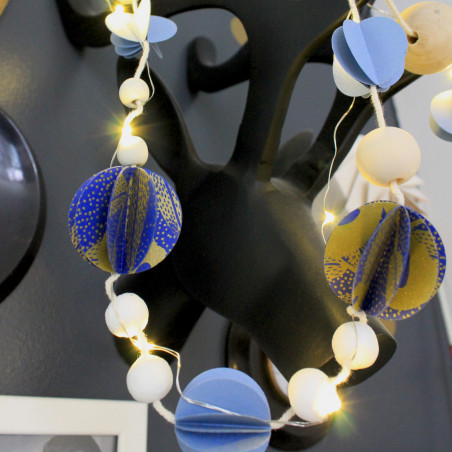 Atelier décoration DIY sérigraphie papier guirlande de Noël