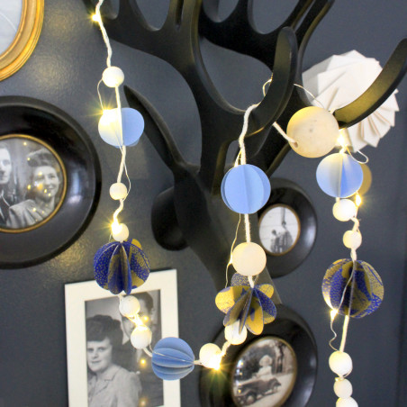 Atelier décoration DIY sérigraphie papier guirlande de Noël Amiens