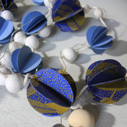Atelier DIY sérigraphie papier guirlande de Noël