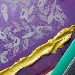 Atelier DIY de Noël guirlande de Noël avec sérigraphie