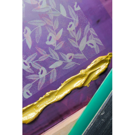 Atelier DIY de Noël guirlande de Noël avec sérigraphie