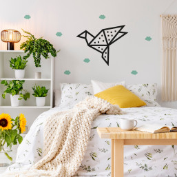 Kit masking tape DIY deco mur oiseau