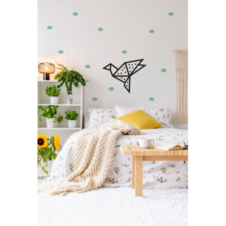 Kit masking tape DIY deco mur oiseau