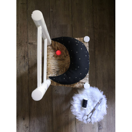 Atelier DIY couture coussin lune