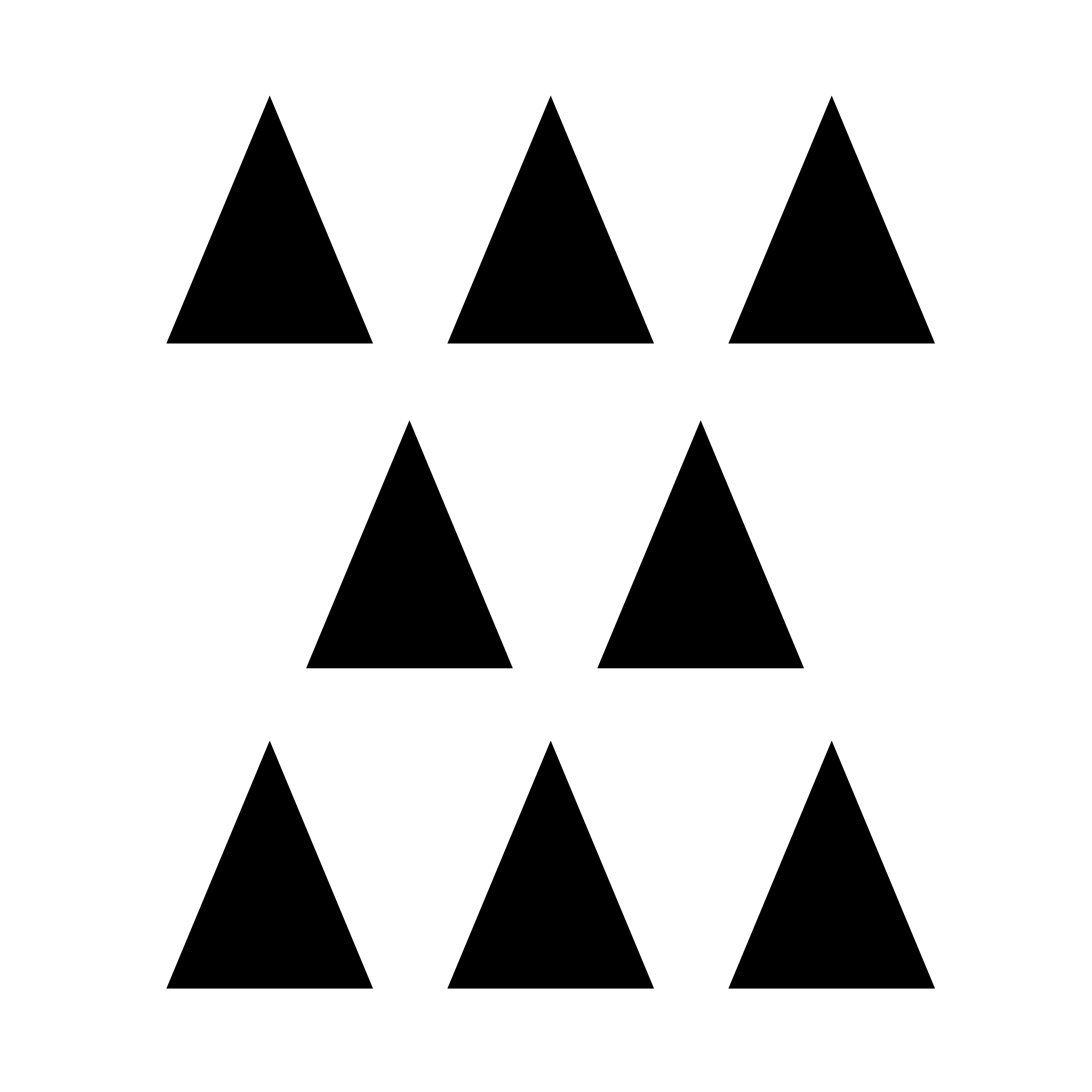 Stickers déco mur triangles noir