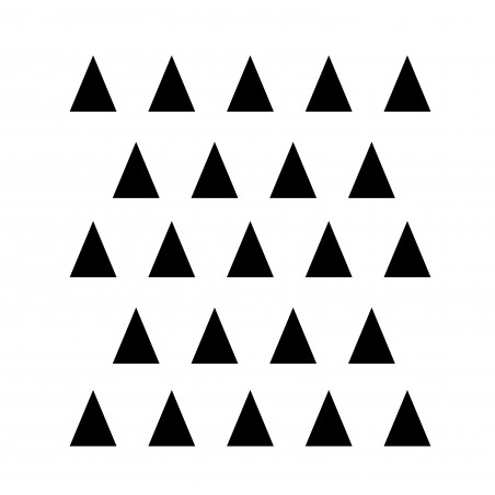 Stickers petits triangles noir déco mur